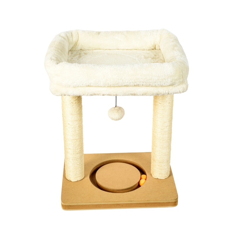 Cama-Rascador-Juguetes-Gato-