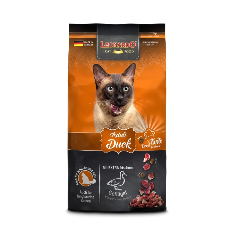 Alimento para gatos adultos Leonardo Adult Duck con pato y omega-3 en Costa Rica