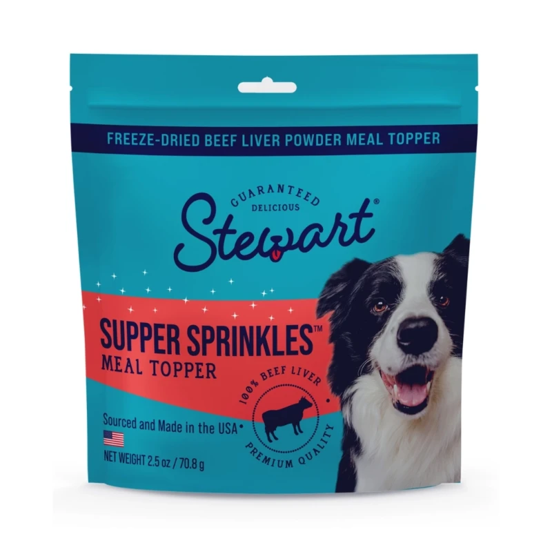 Topper de hígado de res liofilizado para perros Stewart Supper Sprinkles Beef Liver en Costa Rica