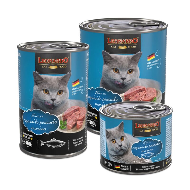 Alimento húmedo premium de pescado para gatos | Leonardo Rich In Oceanfish
