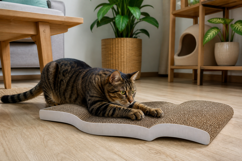 Rascadores verticales vs horizontales para gatos